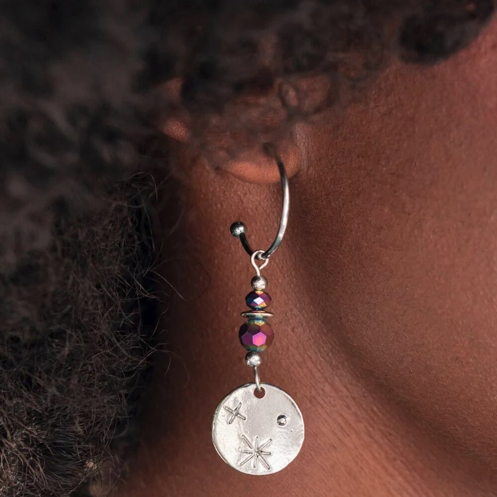 Paparazzi Jewelry - Stunning Supernova & Artificial Starlight Necklace & Earring - Picture 4 of 10